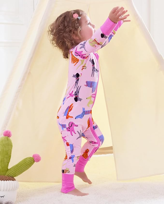 babee Reshinee Viscose derived from bamboo Baby Pajamas Convertible Footie - Image 5