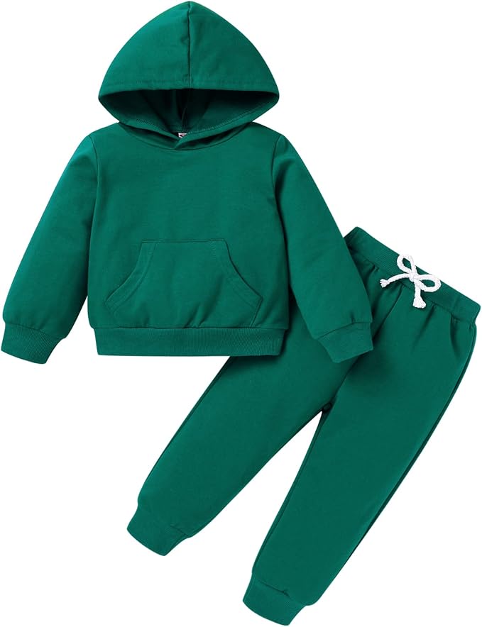 Happy Town Baby Fall Outfits for Girl Boy Long Sleeve Hoodie Top and Long by HappyTown