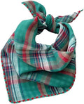 Double Layers Two Tones Dog Cotton Bandana Bibs Scarf DCB20 G&R by Pemilosci