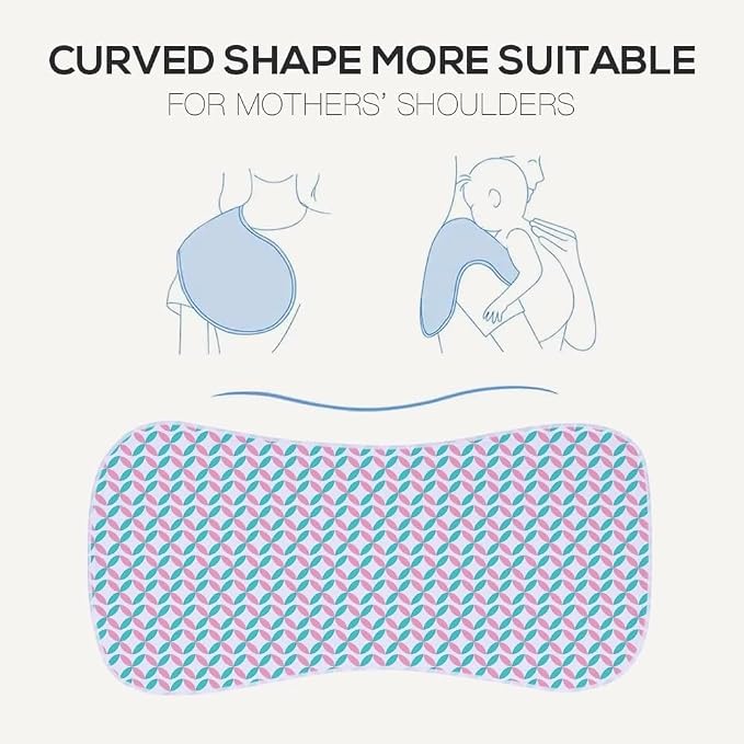 Baby Burp Cloths, Soft Absorbent Towel, 5 Pack - Image 2