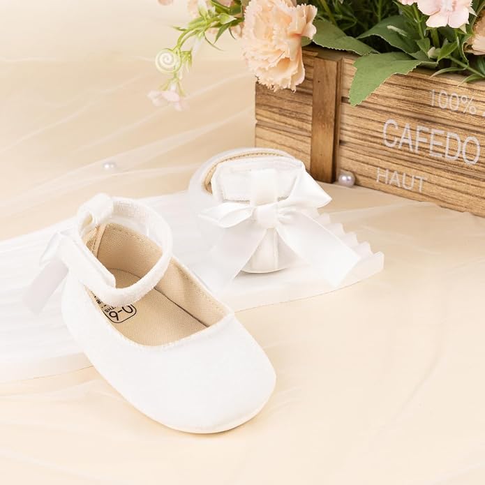 KIDSUN Infant Baby Girls Mary Jane Shoes Non-Slip Rubber Sole Ballet Slippers - Image 6