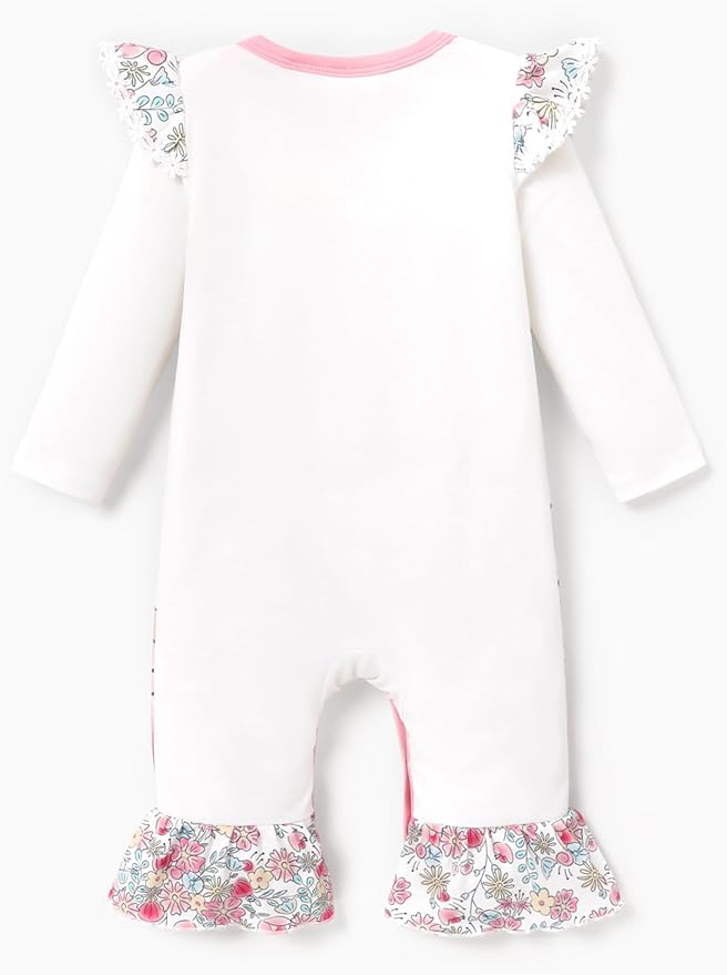 Disney Stitch Princess Minnie Winnie Marvel Baby Girls Ruffle Long Sleeve - Image 2