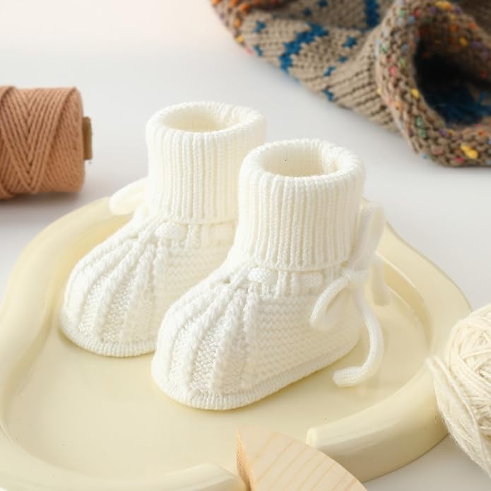 Baby Booties Soft Knit Baby Shoes - Image 2