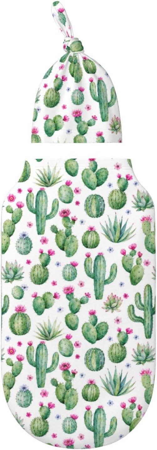 Cactus Swaddle Blankets Soft Receiving Blanket Baby Swaddle Wrap - Image 2