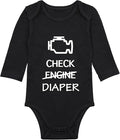 Check Engine Diaper Bodysuit by Unknown