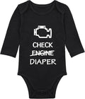 Check Engine Diaper Bodysuit by Unknown