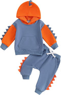 Infant Baby Boy Fall Winter Clothes Outfit Hooded Long Sweatshirt Pant Set by LIOMENGZI