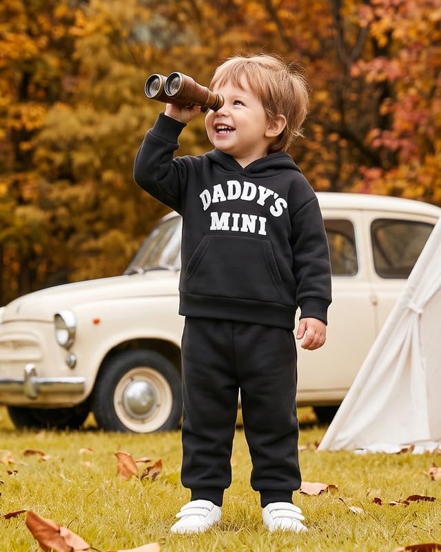 Toddler Baby Boy Fall Clothes Long Sleeve Hoodie Sweatshirts Pants Set Infant - Image 2