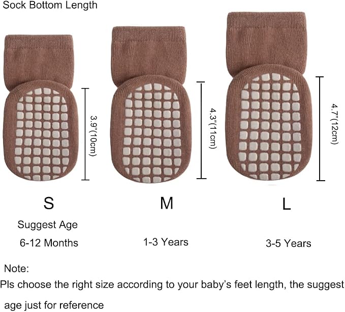 Exegawe Toddler Non Slip Socks, Cute Baby Socks - Image 4