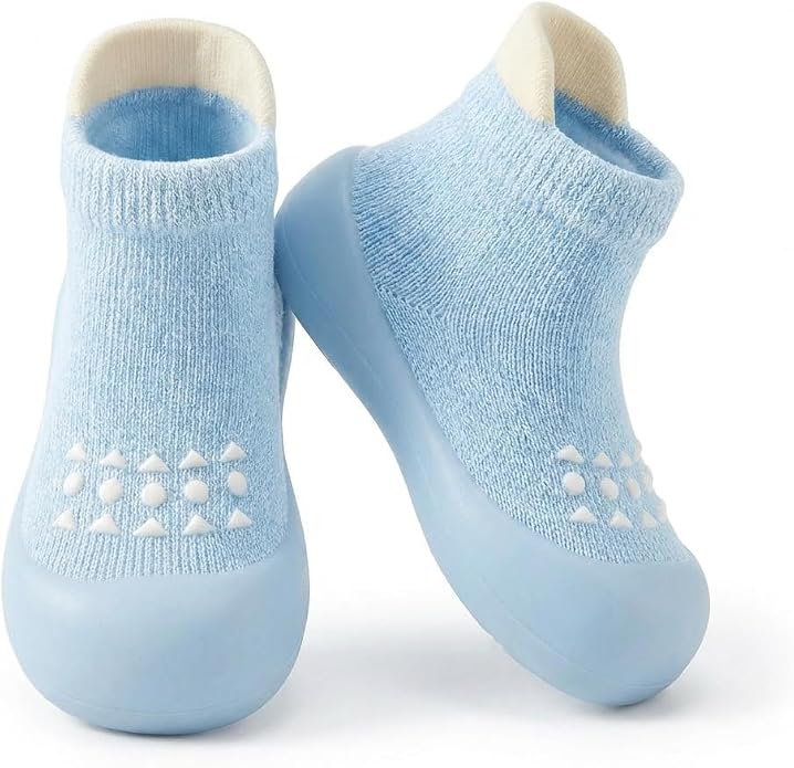 Baby Sock Shoes Toddler Walking Shoes Infant Slippers | Soft Rubber Sole by AniKigu