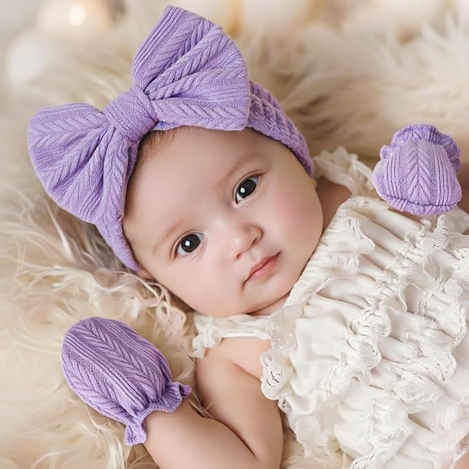 BQUBO Newborn Infant Toddler Mittens No Scratch Cotton Elastic Wrist Gloves - Image 3