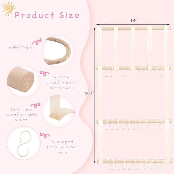 POVETIRE Headband Holder Hair Bows Organizer - Image 3