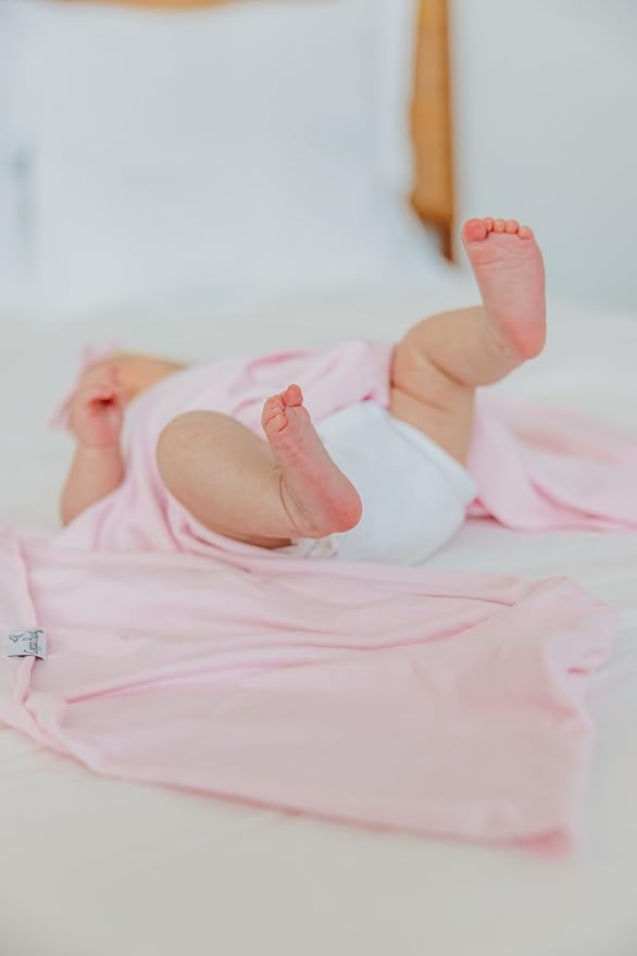 Copper Pearl Swaddle Blankets for Newborns | Soft Stretchy Receiving Blankets - Image 4