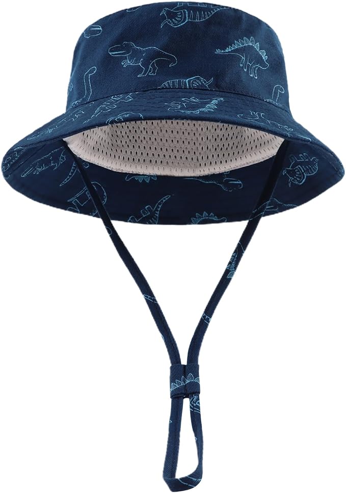 JANGANNSA Dinosaur Baby Boys Sun Hat Cotton Toddler Girls Bucket Hats Summer - Image 2
