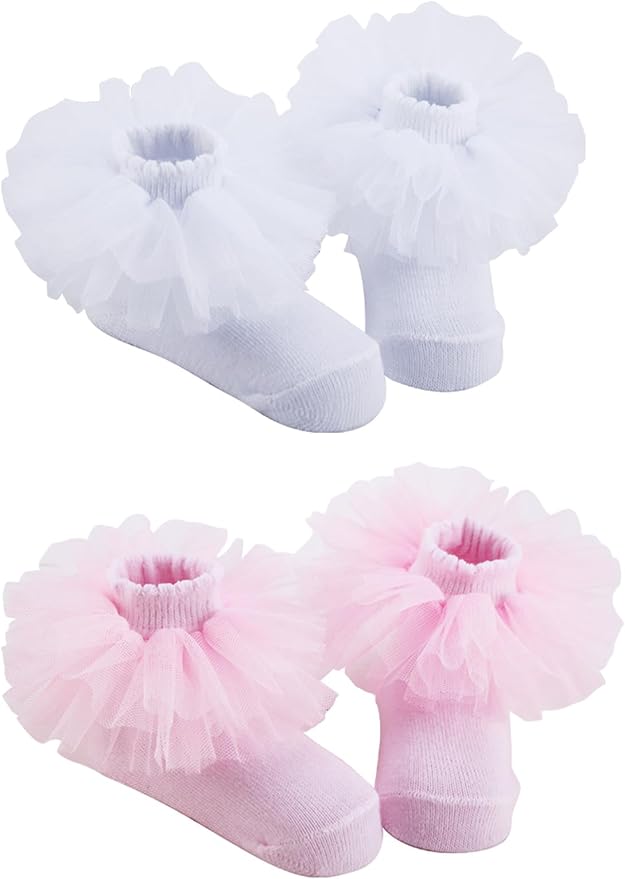 PrinceSasa Little Baby Girl Princess Lace Ruffles Socks Set by PrinceSasa