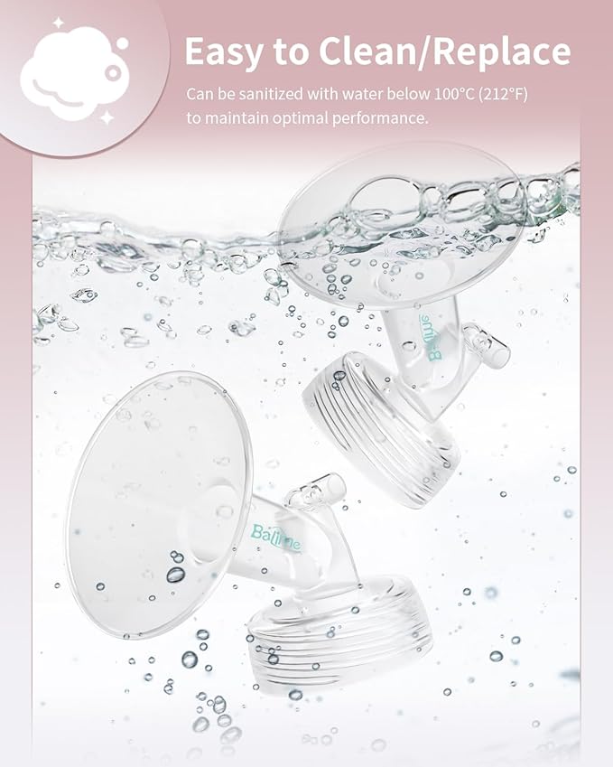 19MM Wide-Mouth Flange Spectra Replacement Pump Parts for S1 S2 - Exact Fit Medical Grade Flanges Breast Pump Parts - BPA Free Spectra Pump Parts - Perfect for Travel & Working Moms (2-Pack)