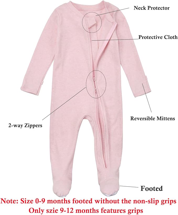 Aablexema Baby Footie Pajamas Cotton - Image 2