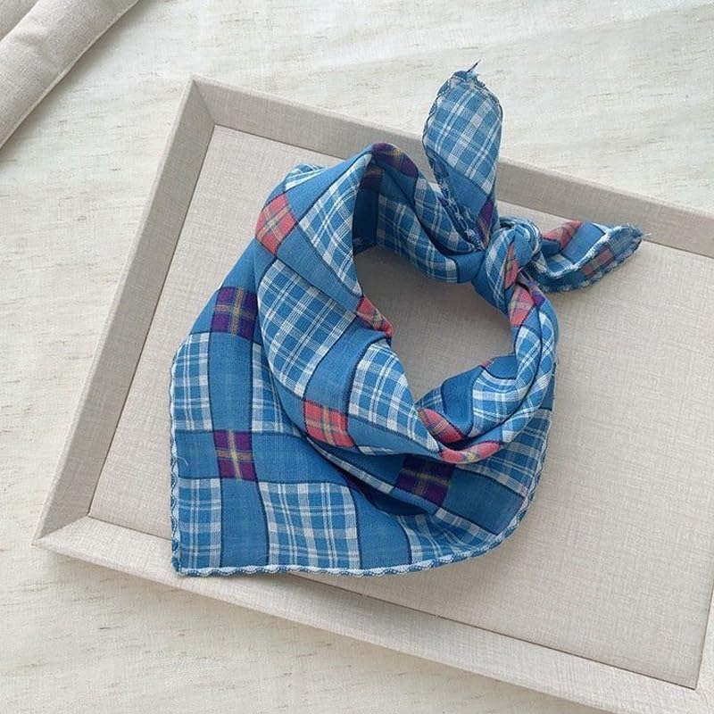 Double Layers Two Tones Dog Cotton Bandana Bibs Scarf DCB23 B&W - Image 4