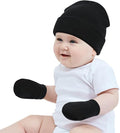 Baby Beanie Hat Gloves Set, Kids Winter Warm Knit Hat by DANMY