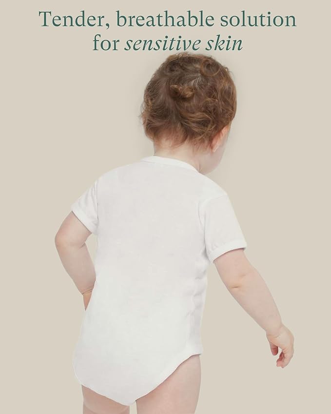 PurComfy Bamboo Viscose Short Sleeve Bodysuit Baby, Unisex Baby | Ideal - Image 4