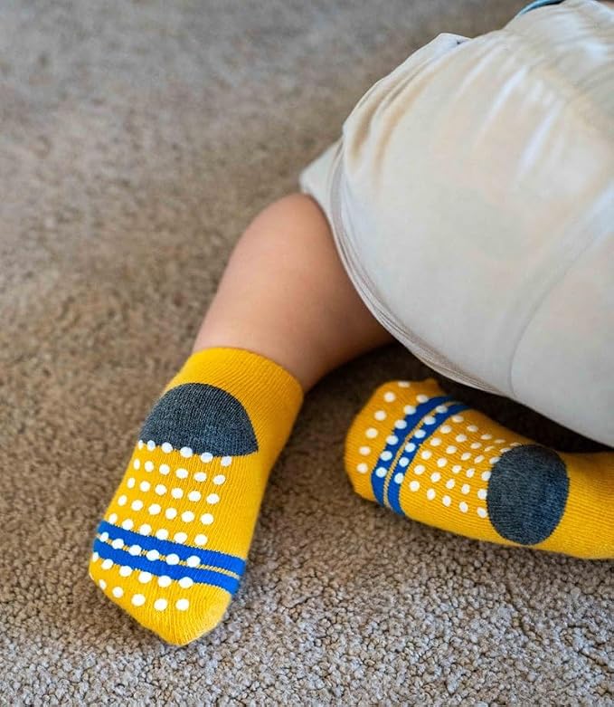 Baby Non-Slip Ankle Socks 12 Pack Soft Cotton - Image 5