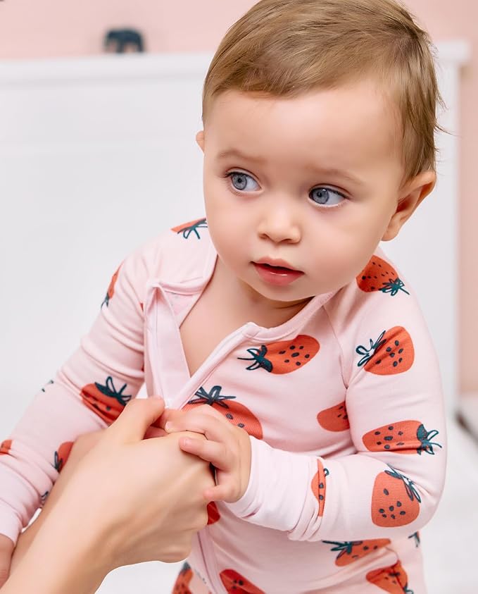 babee Reshinee Viscose Derived from Bamboo Baby Footie Pajamas Convertible - Image 6