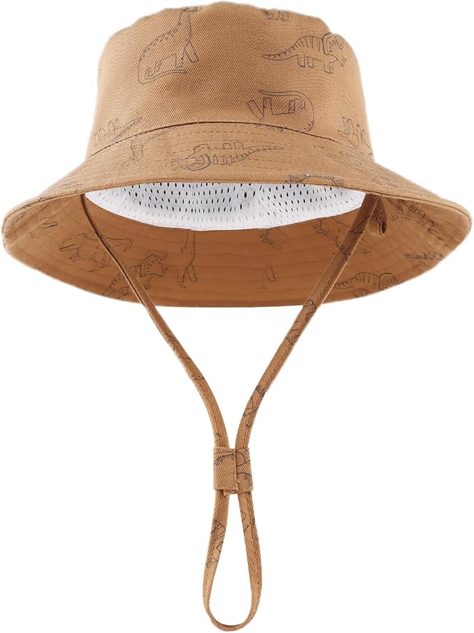 JANGANNSA Dinosaur Baby Boys Sun Hat Cotton Toddler Girls Bucket Hats Summer - Image 2