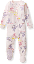 Burt's Bees Baby Girls Organic Cotton, Snug Fit Footed Sleeper Pajamas | by BurtsBeesBaby