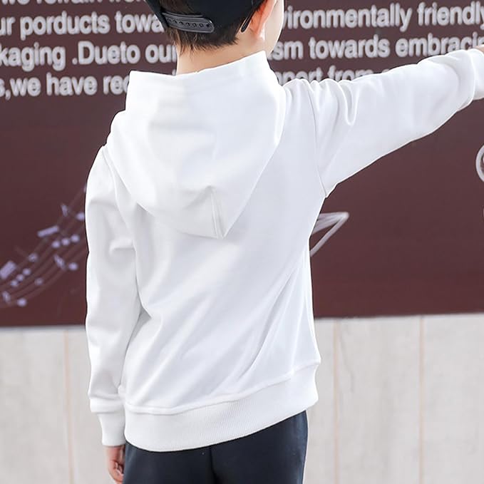 Baby Kids Boy Girl Solid Casual Pocket Hoodie Sweatershirt Long Sleeve Pullover - Image 8