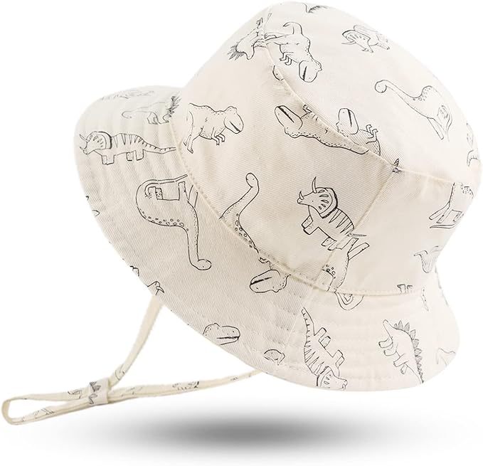 JANGANNSA Dinosaur Baby Boys Sun Hat Cotton Toddler Girls Bucket Hats Summer by JANGANNSA