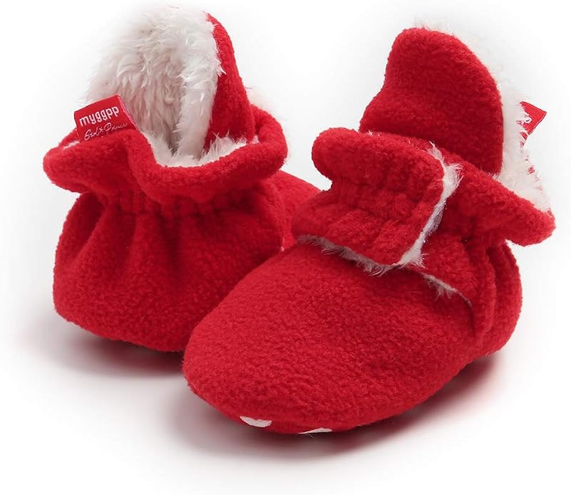 Baby Booties Cozy Fleece Slippers Soft Baby Shoes - Image 4