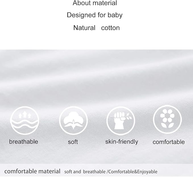 pureborn Baby Romper Bodysuits 2-Pack Unisex Soft Cotton One-Piece Outfit - Image 7