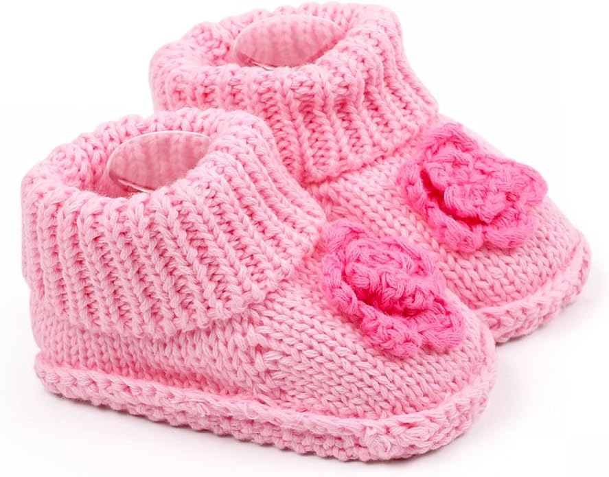 Infant Baby Boys Girls Knitted Booties Soft Cute First Walking Socks Shoes | by WaiHeikki