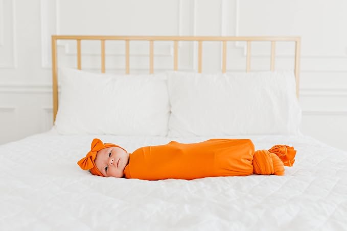 Copper Pearl Swaddle Blankets for Newborns | Soft Stretchy Receiving Blankets - Image 7