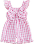 Little Girl Romper Toddler Overalls Summer Bow Jumpsuit Boho Outfit 6M-5T by Nibbcoa