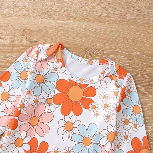 Newborn Baby Girl Floral Sleep Gown Headband Sleepwear Outfit - Image 3