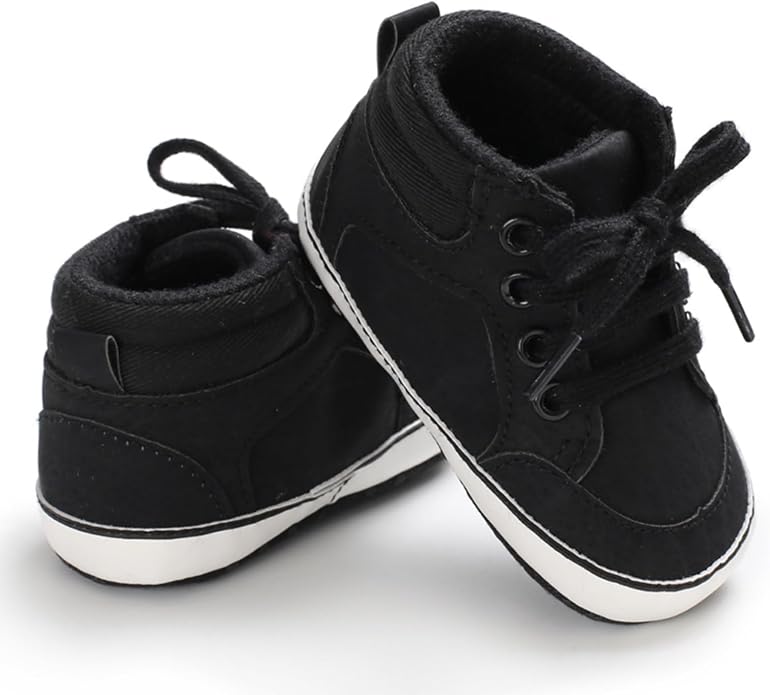 Baby Boys Girls Booties Fleece Anti-Slip Soft Sole Boots Toddler First Walker - Image 8