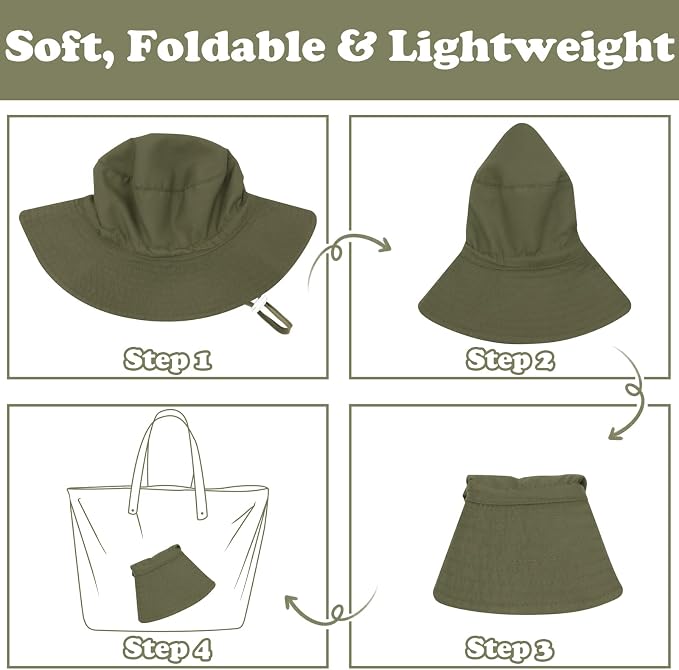 Sarfel Baby Sun Hat Summer Baby Boy Hats UPF 50+ Sun Protection Toddler Hat - Image 6