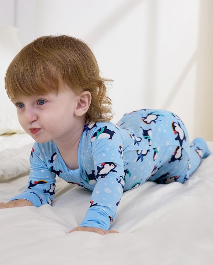 babee Reshinee Bamboo Viscose Baby Footie Pajama, Zipper Sleeper Boys Girls - Image 6