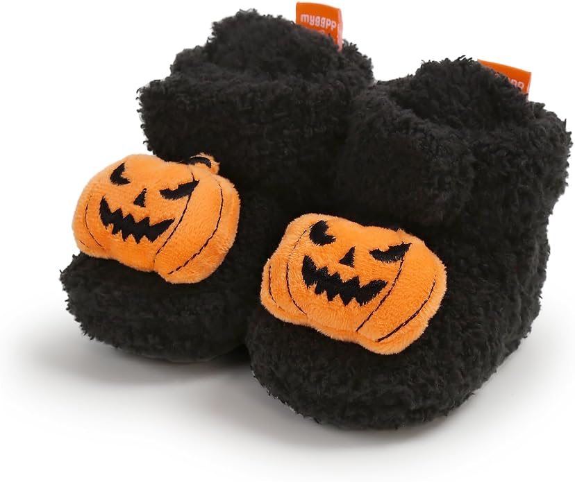 Baby Booties Cozy Fleece Slippers Soft Baby Shoes by GDSDYM