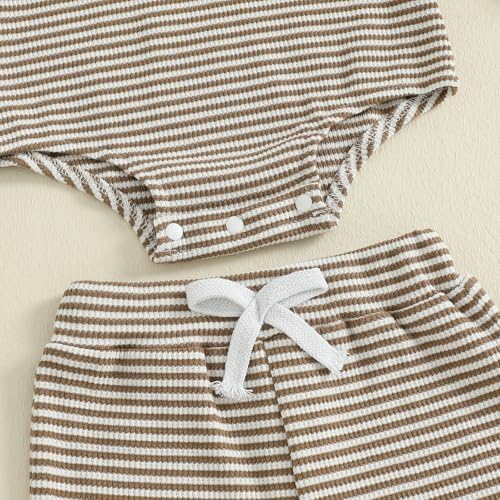 Thorn Tree Newborn Unisex Baby Clothes Set Hooded Long Sleeve Bodysuit Stretchy - Image 7