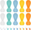 Universal Baby Food Pouch Spoon Attachment - 10 Pack, Silicone Baby Spoons for Pouches, Travel-Friendly Baby Food Squeeze Pouch Spoon