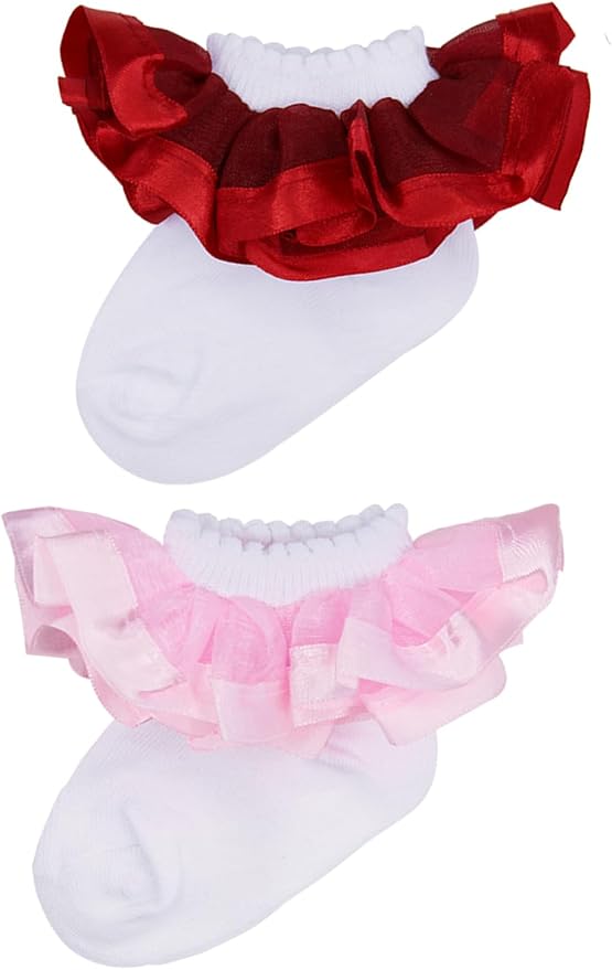 PrinceSasa Little Baby Girl Princess Lace Ruffles Socks Set - Image 7