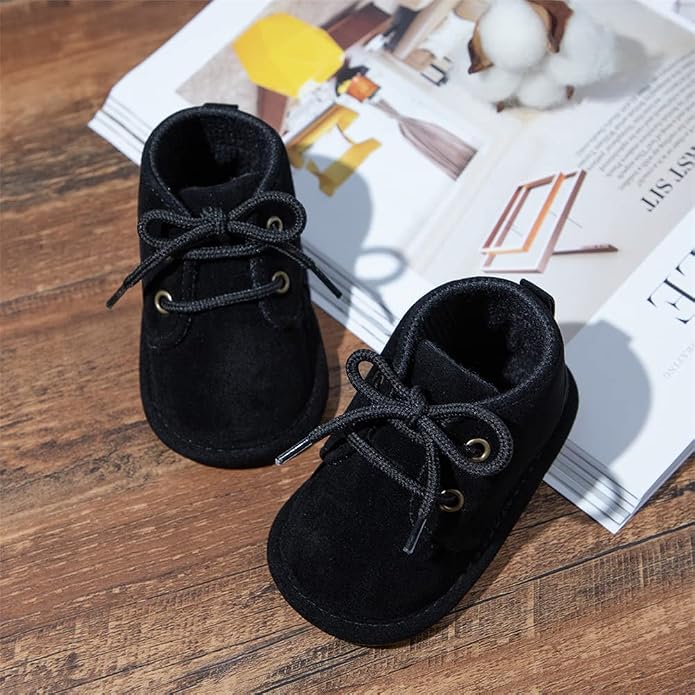 Meckior Baby Booties Newborn Infant Unisex Baby Girls Boys Velvet Rubber - Image 2