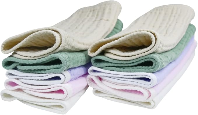 Burp Cloths Large, Muslin Burp Cloths - Image 4