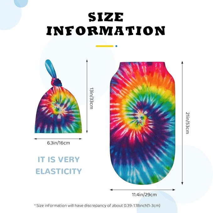 Tie Dye Swaddle Blankets Soft Receiving Blanket Baby Swaddle Wrap - Image 4