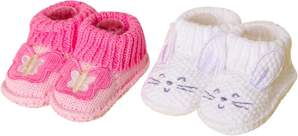Baby Booties Newborn Infant Hand Crochet Knit Cotton Shoes Booties First by Unknown