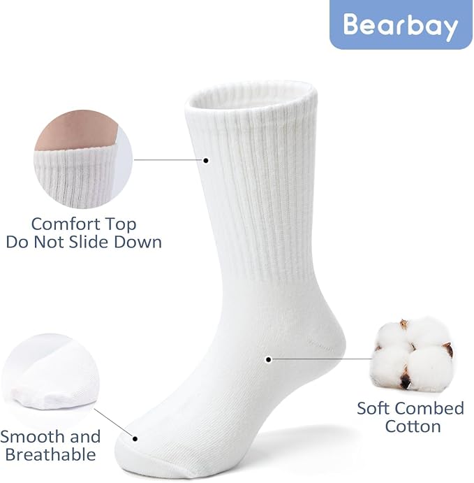 Baby Toddler Essentials Non-Slip Crew Socks - Image 4
