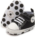 Unisex Baby Girls Boys Canvas High-top Shoes, Newborn Infant Anti-Slip Soft by KKIIDDSS