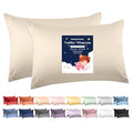 Deep Dream Toddler Pillowcases for 13x18 Pillow 2 Pack, 100% Cotton Travel Pillow Case Cover, 600 Thread Count Cotton Pillow Covers, Soft & Breathable Small Pillow Cases Envelope Closure, Cream
